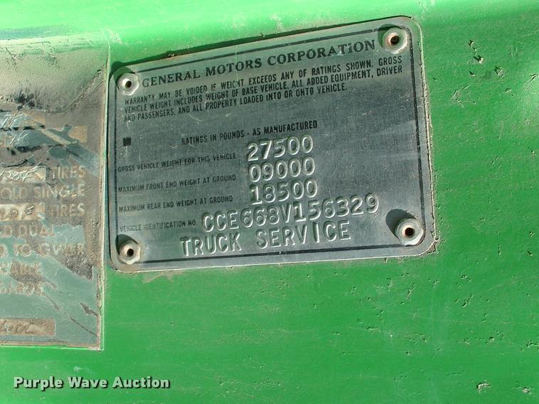 image for item DP9361 1978 Chevrolet C65 dump flatbed truck