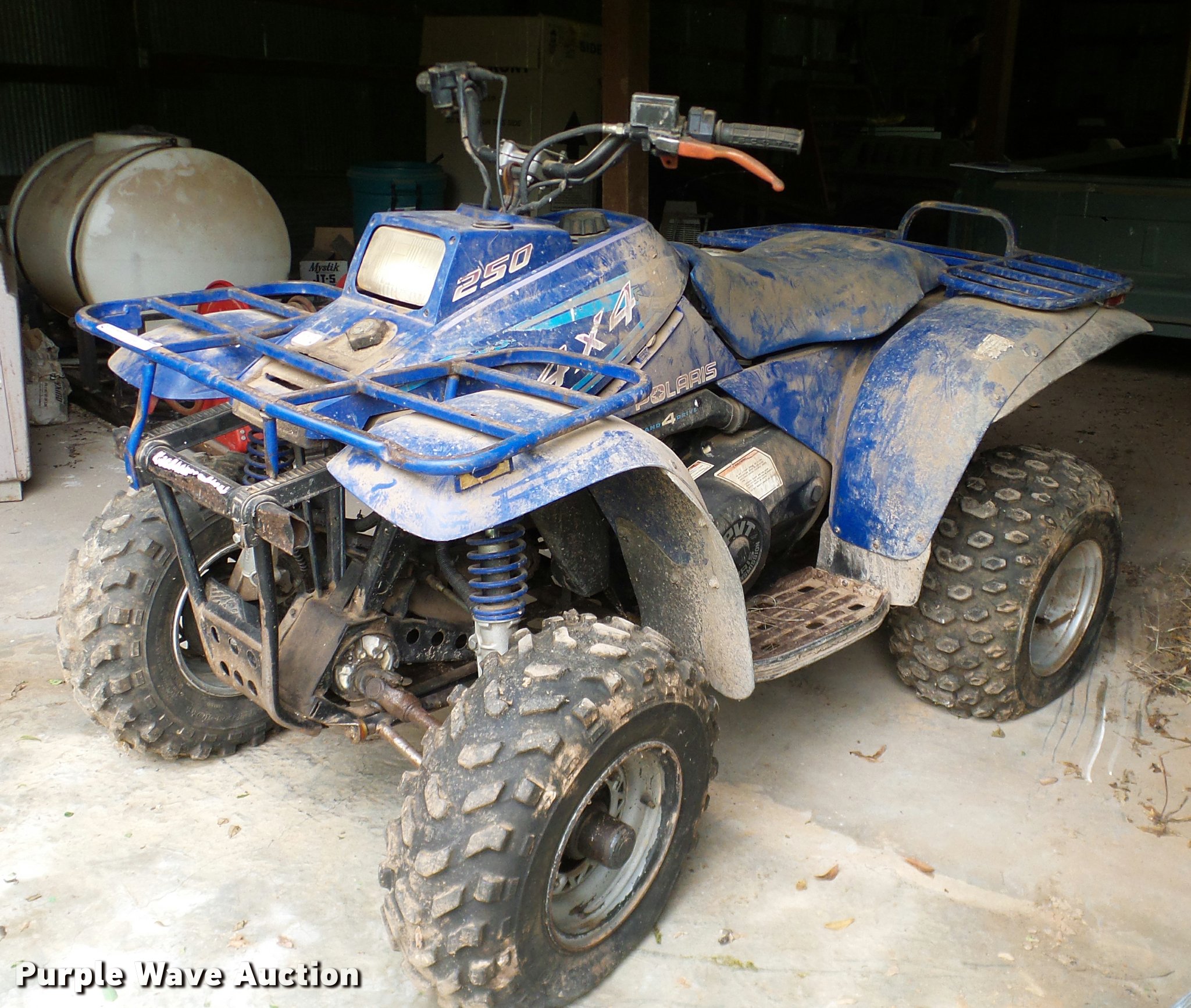 1993 Polaris 250 ATV in Crawford, OK Item DJ9965 sold Purple Wave