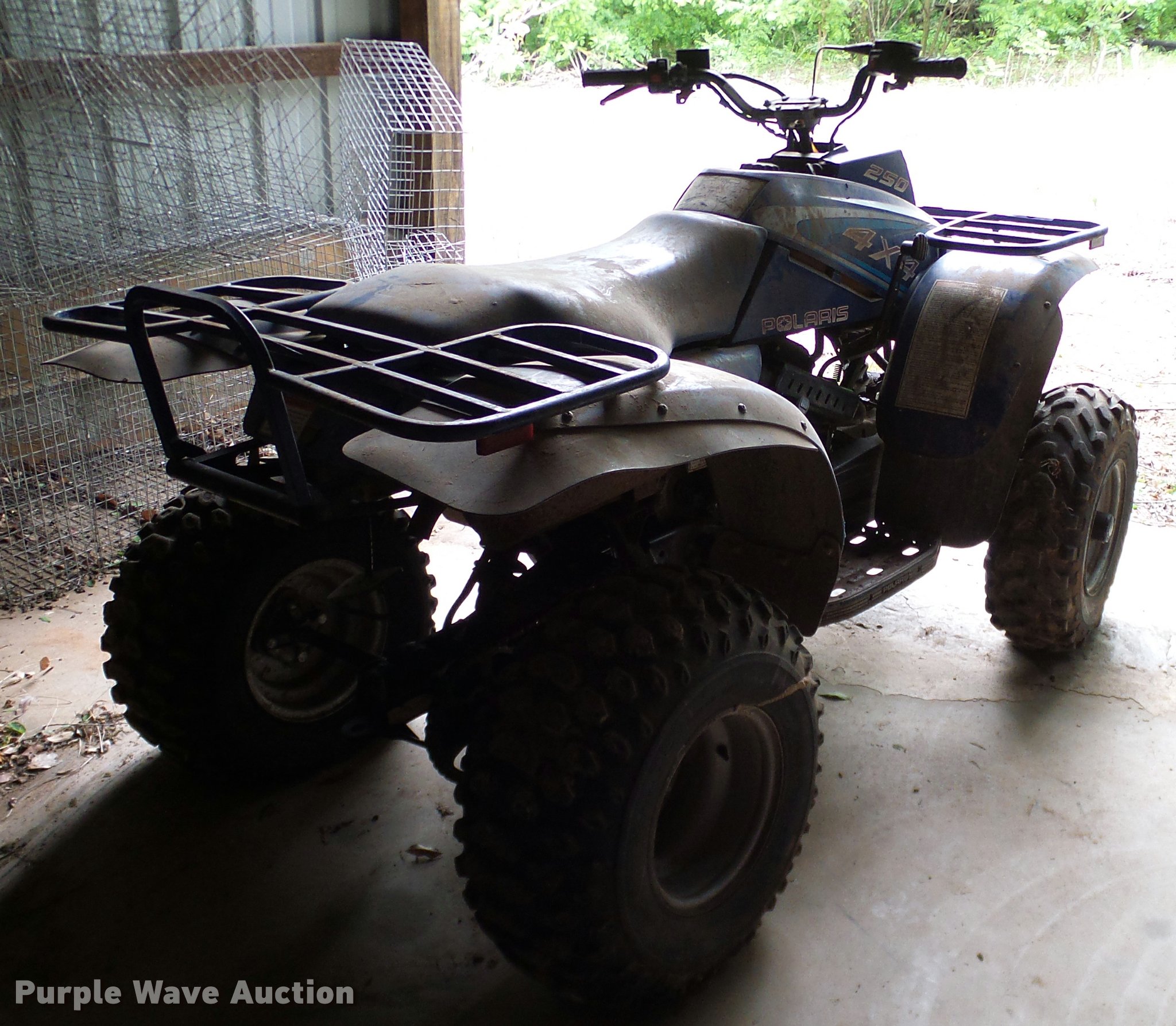 1993 Polaris 250 ATV in Crawford, OK Item DJ9965 sold Purple Wave