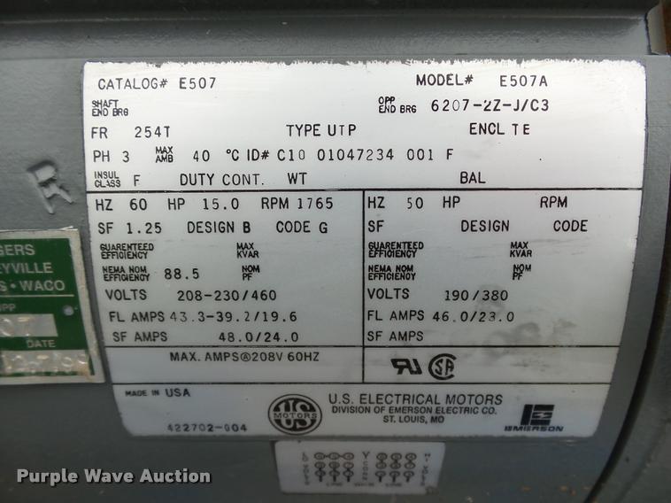 image for item AP9285 U.S. Electric Motors E507A electric motor