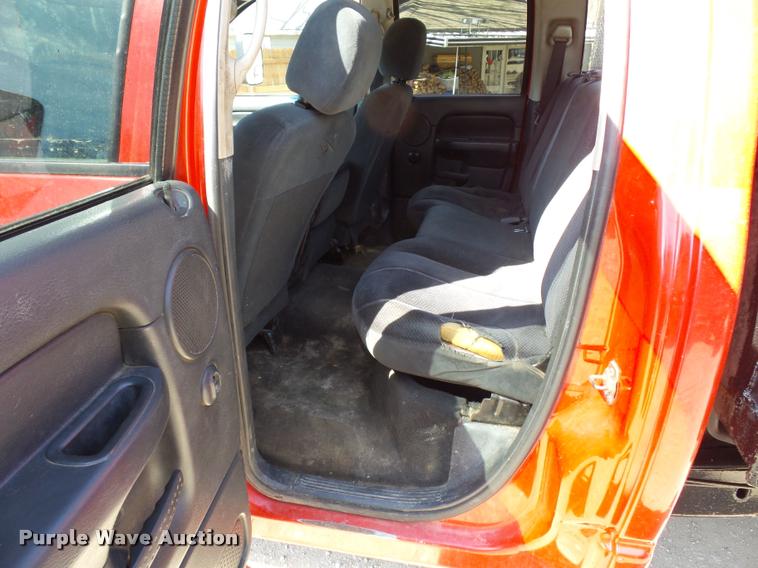 image for item BH9305 2005 Dodge Ram 3500 Quad Cab flatbed pickup truck