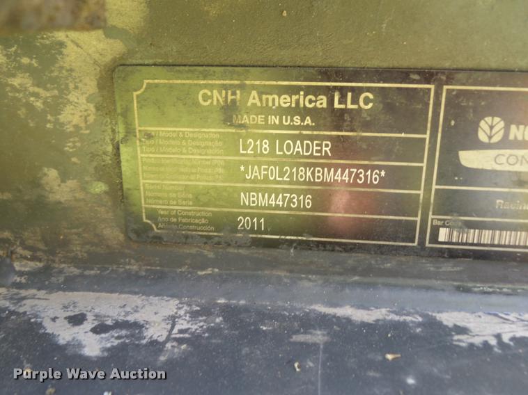 image for item BS9420 2011 New Holland L218 skid steer