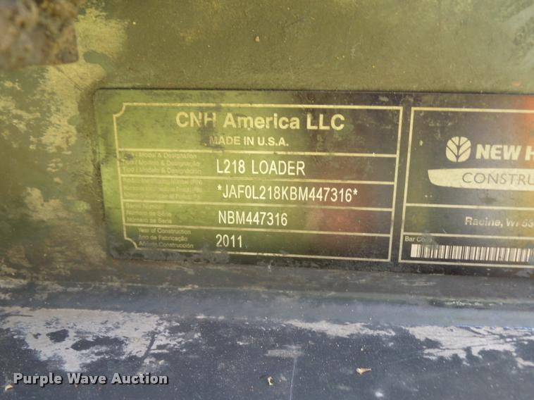 image for item BS9420 2011 New Holland L218 skid steer