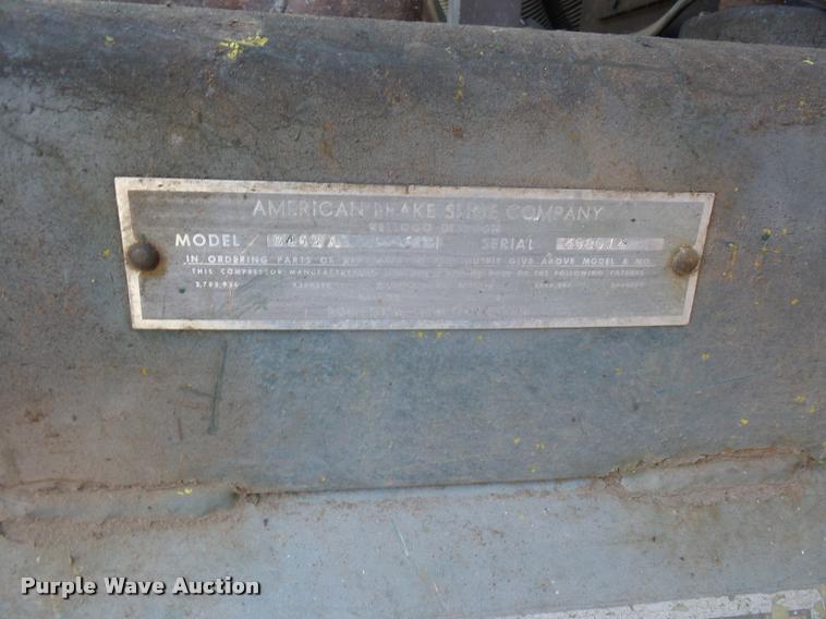 image for item BS9425 Kellog American air compressor