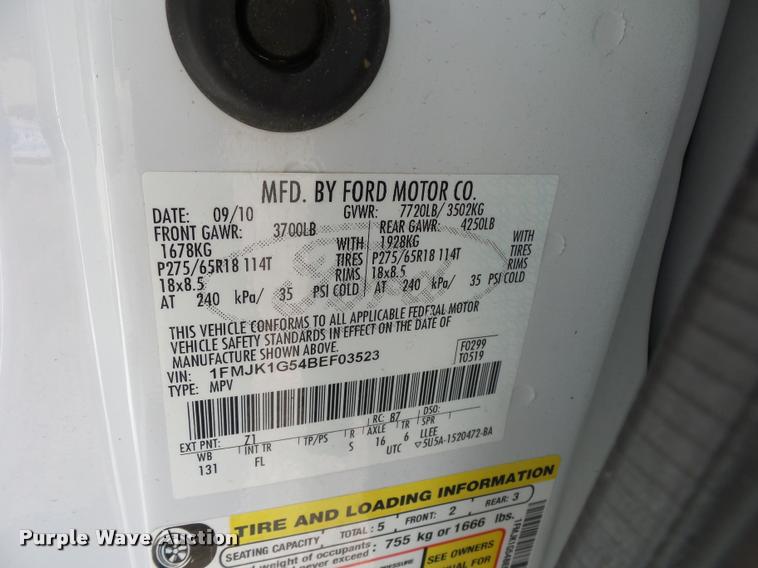 image for item BS9484 2011 Ford Expedition SUV