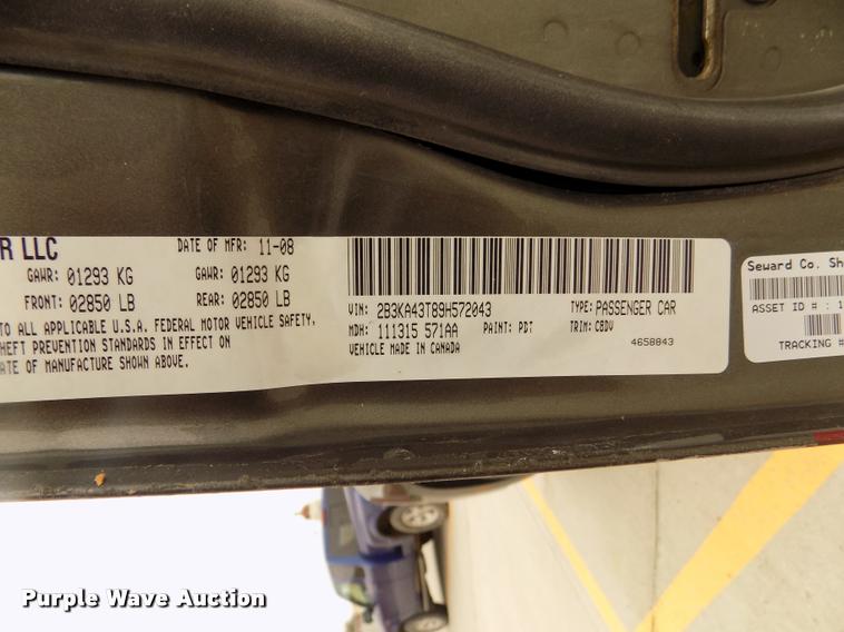 image for item DA0709 2009 Dodge Charger Police