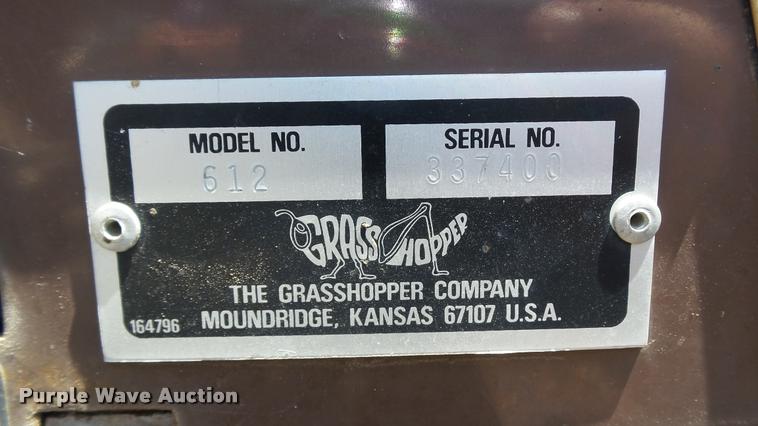 image for item DA1076 Grasshopper 612 ZTR lawn mower