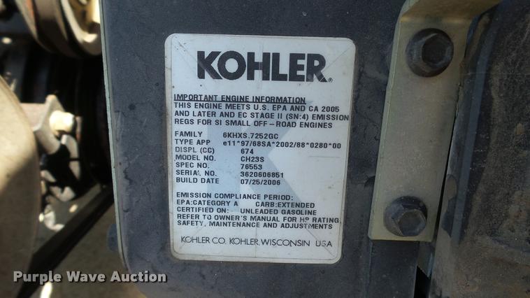 image for item DA1078 John Deere F687 Z-Trak lawn mower