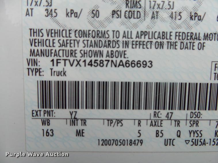 image for item DA2683 2007 Ford F150 SuperCab pickup truck