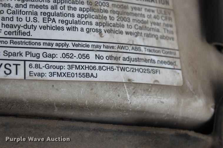 image for item DA2719 2003 Ford F450 Super Duty flatbed truck