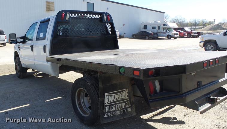 image for item DA3445 2010 Ford F350 Super Duty Crew Cab flatbed pickup truck