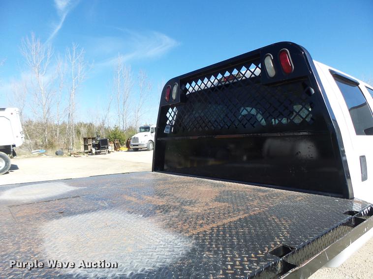 image for item DA3445 2010 Ford F350 Super Duty Crew Cab flatbed pickup truck