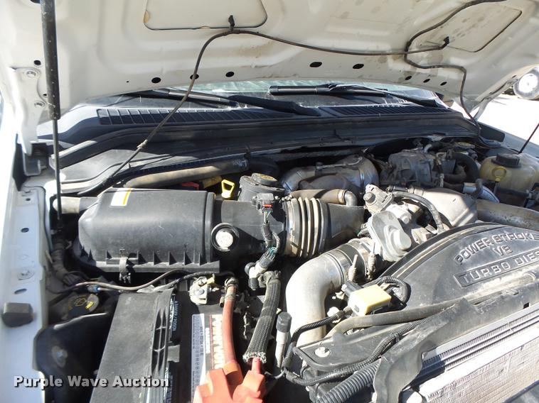 image for item DA3445 2010 Ford F350 Super Duty Crew Cab flatbed pickup truck