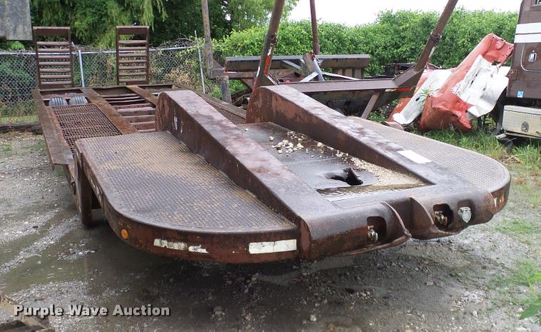 image for item DA6761 Shop built lowboy equipment trailer