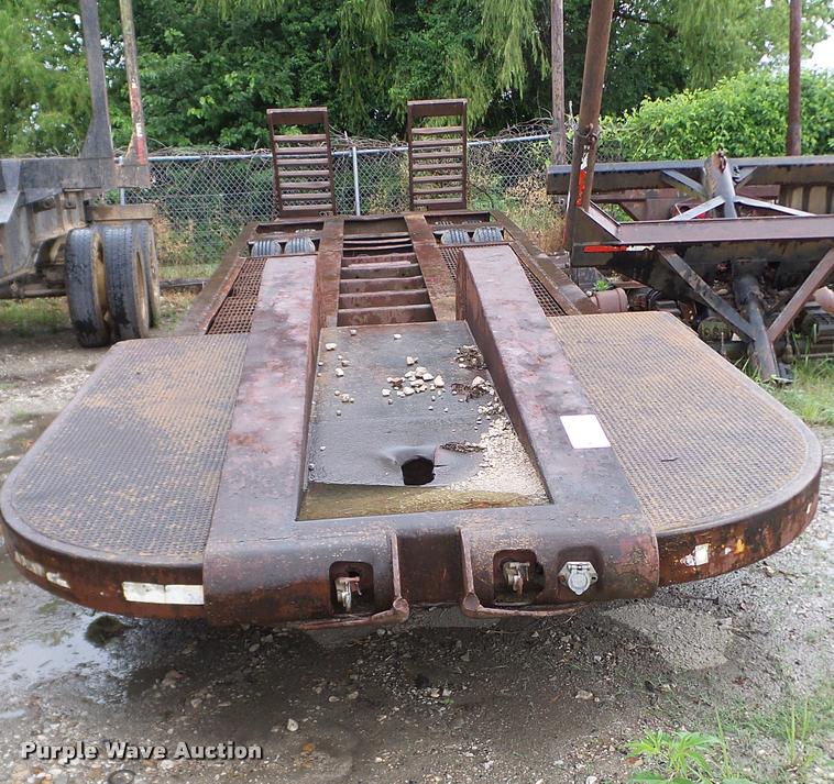 image for item DA6761 Shop built lowboy equipment trailer