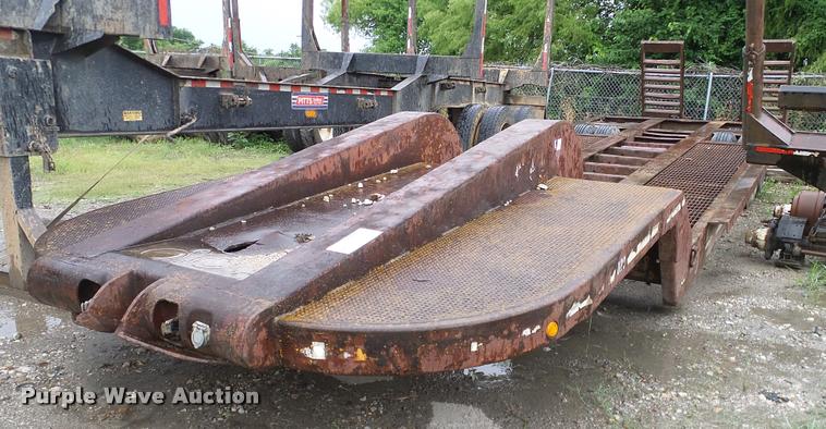 image for item DA6761 Shop built lowboy equipment trailer