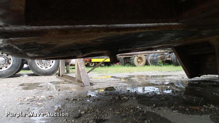 image for item DA6761 Shop built lowboy equipment trailer