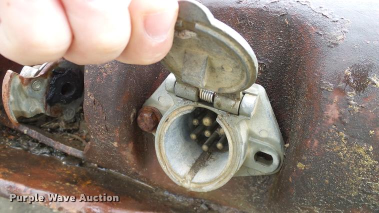 image for item DA6761 Shop built lowboy equipment trailer