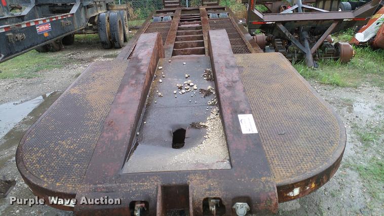 image for item DA6761 Shop built lowboy equipment trailer