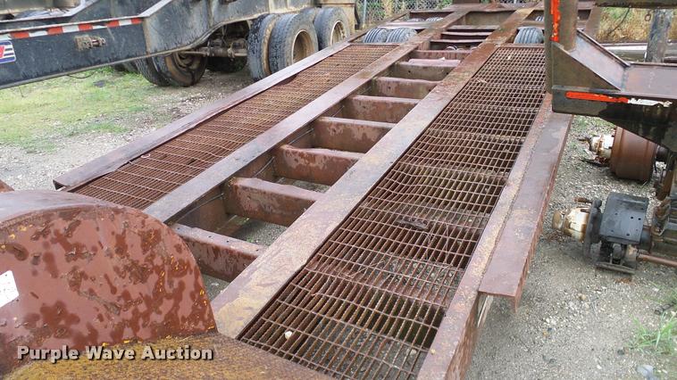 image for item DA6761 Shop built lowboy equipment trailer