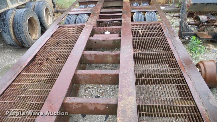 image for item DA6761 Shop built lowboy equipment trailer