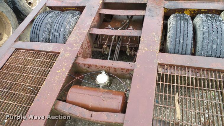 image for item DA6761 Shop built lowboy equipment trailer