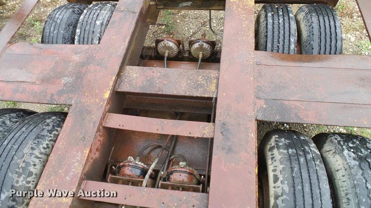 image for item DA6761 Shop built lowboy equipment trailer