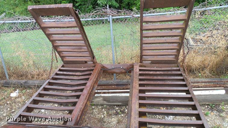 image for item DA6761 Shop built lowboy equipment trailer