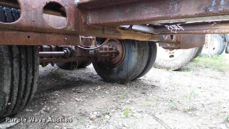 image for item DA6761 Shop built lowboy equipment trailer