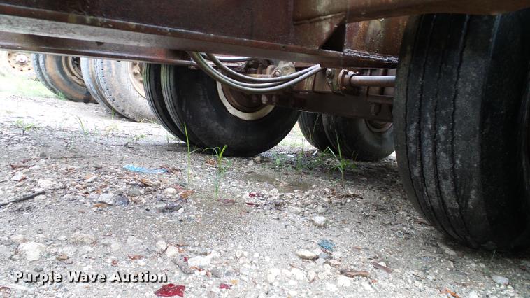 image for item DA6761 Shop built lowboy equipment trailer