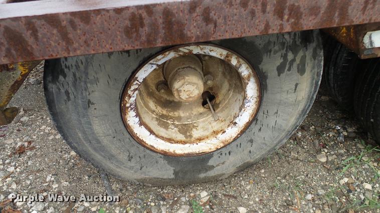 image for item DA6761 Shop built lowboy equipment trailer