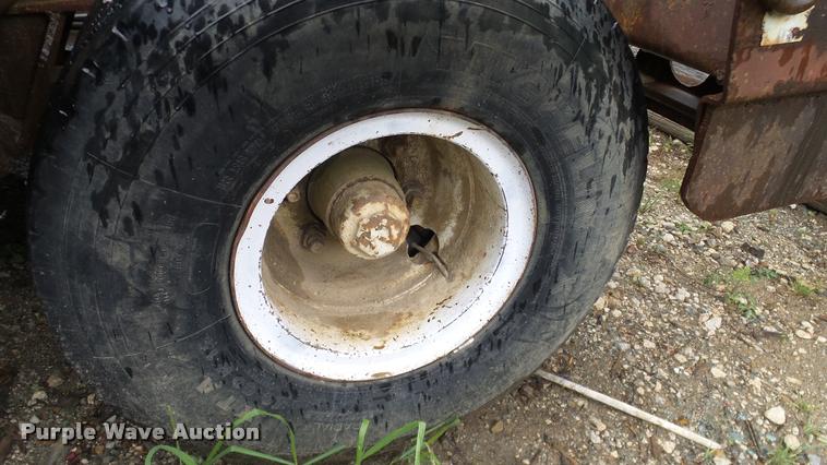 image for item DA6761 Shop built lowboy equipment trailer