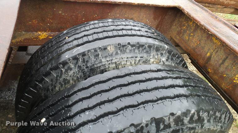 image for item DA6761 Shop built lowboy equipment trailer