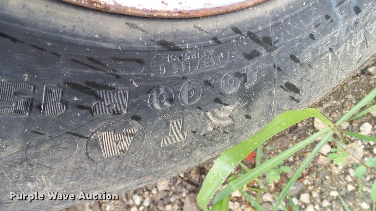 image for item DA6761 Shop built lowboy equipment trailer