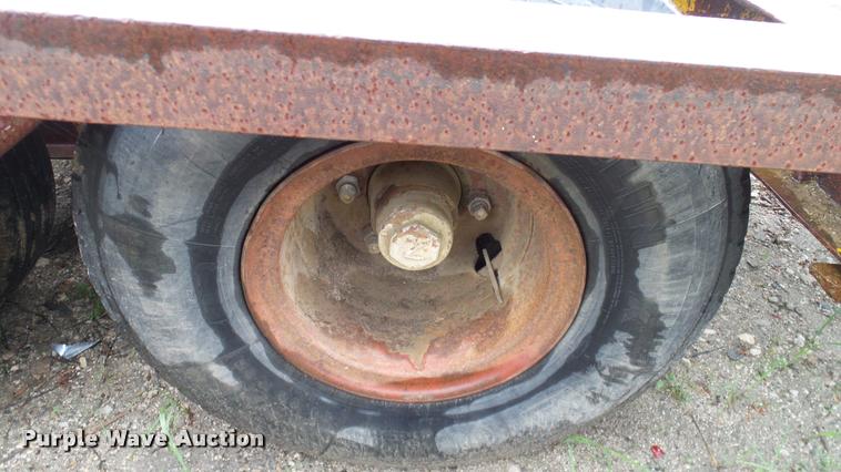 image for item DA6761 Shop built lowboy equipment trailer