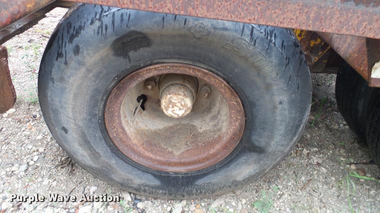 image for item DA6761 Shop built lowboy equipment trailer