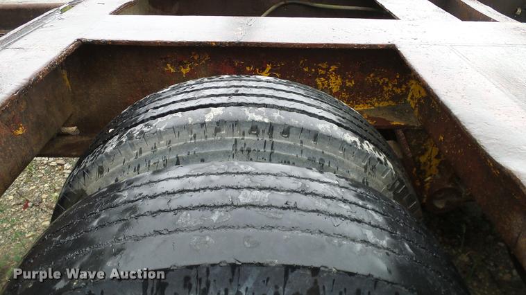 image for item DA6761 Shop built lowboy equipment trailer