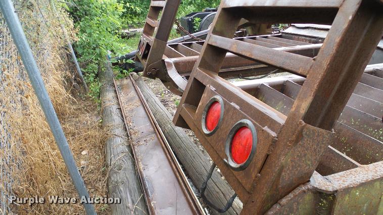 image for item DA6761 Shop built lowboy equipment trailer