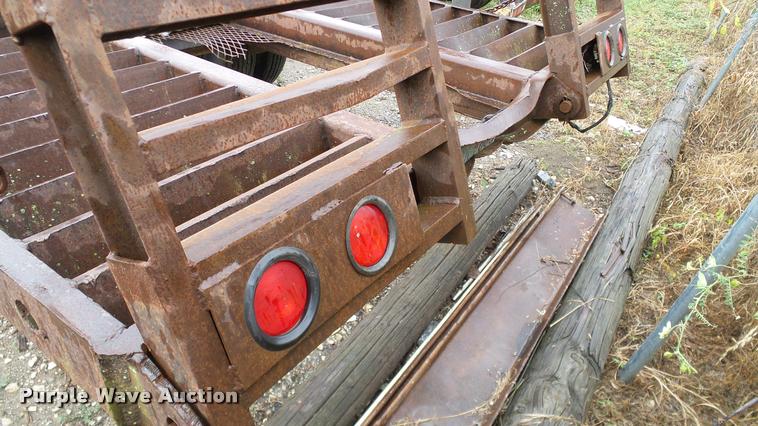 image for item DA6761 Shop built lowboy equipment trailer