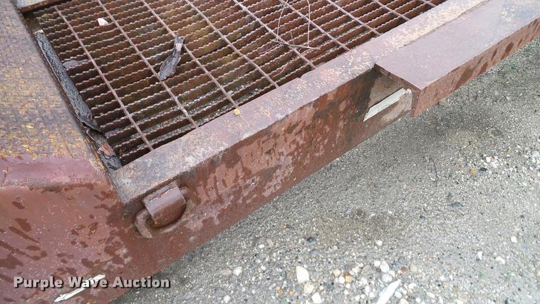 image for item DA6761 Shop built lowboy equipment trailer