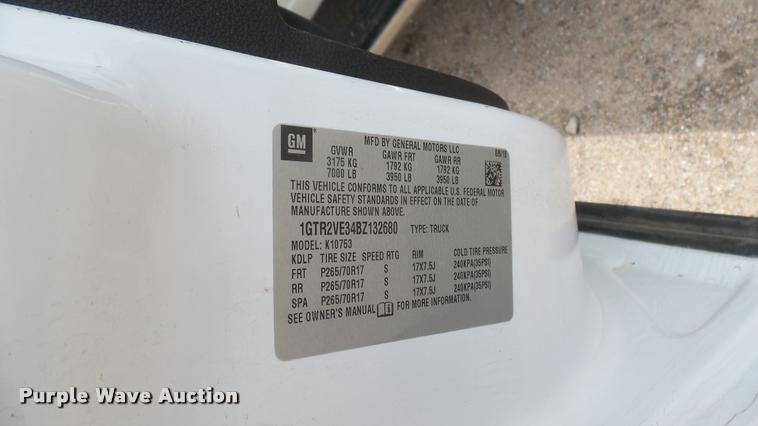 image for item DA7826 2011 GMC Sierra K1500 Ext. Cab pickup truck