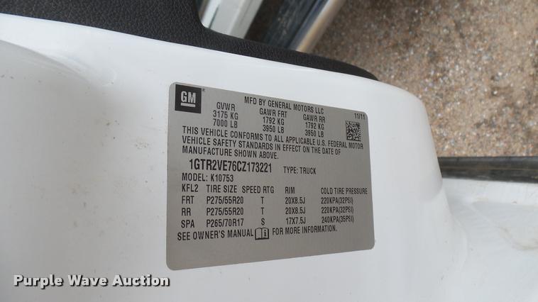 image for item DA7829 2012 GMC Sierra 1500 Ext. Cab pickup truck