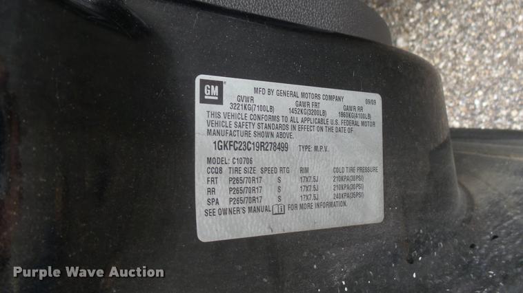 image for item DA7834 2009 GMC Yukon SUV