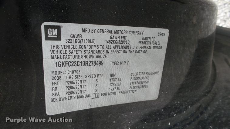 image for item DA7834 2009 GMC Yukon SUV