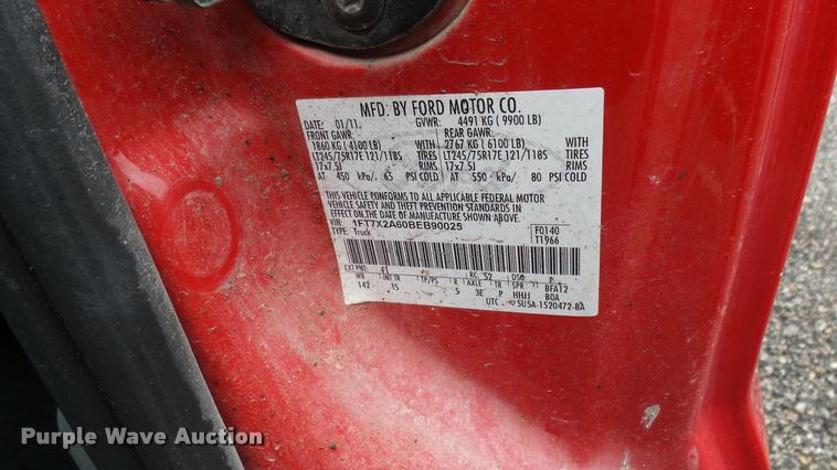 image for item DA7836 2011 Ford F250 Super Duty SuperCab pickup truck