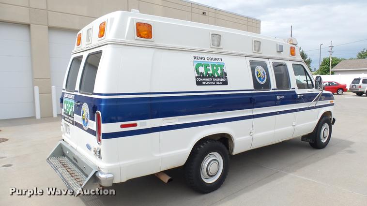 image for item DA7891 1984 Ford Econoline E350 Super Collins ambulance