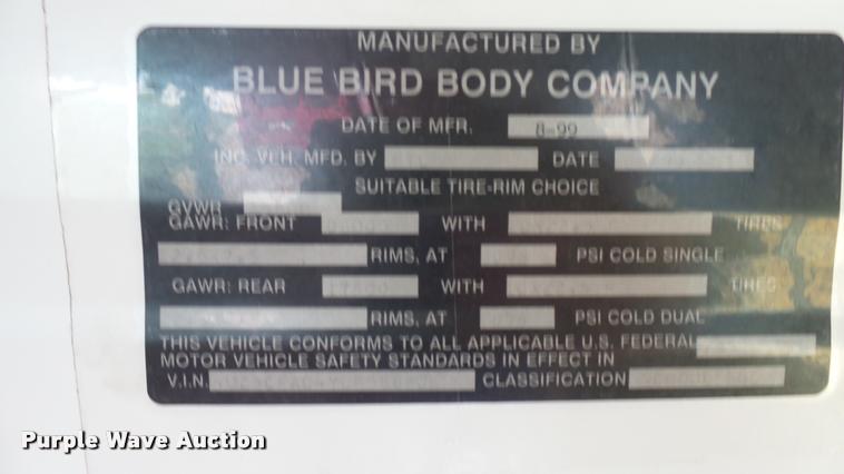 image for item DA7900 2000 Freightliner FS65 school bus