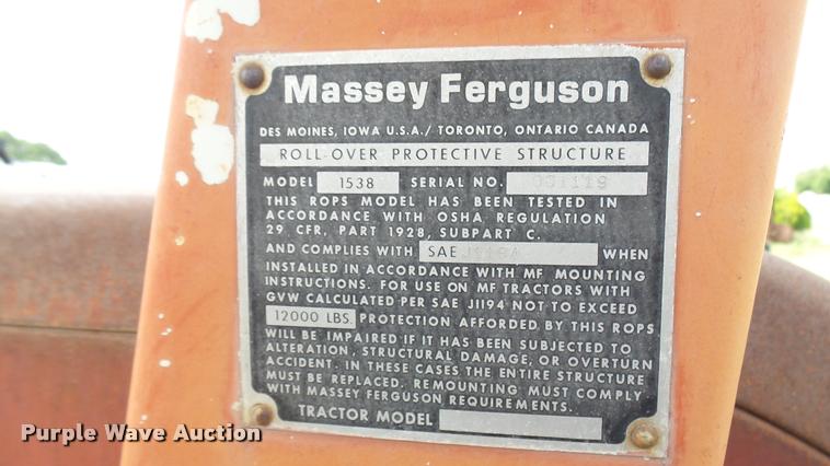 image for item DA7913 Massey-Ferguson 270 tractor