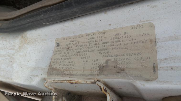 image for item DA7915 1993 Chevrolet S10 Blazer SUV