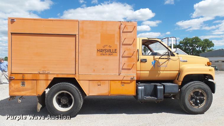 image for item DA7920 1992 GMC TopKick sewer jetter truck